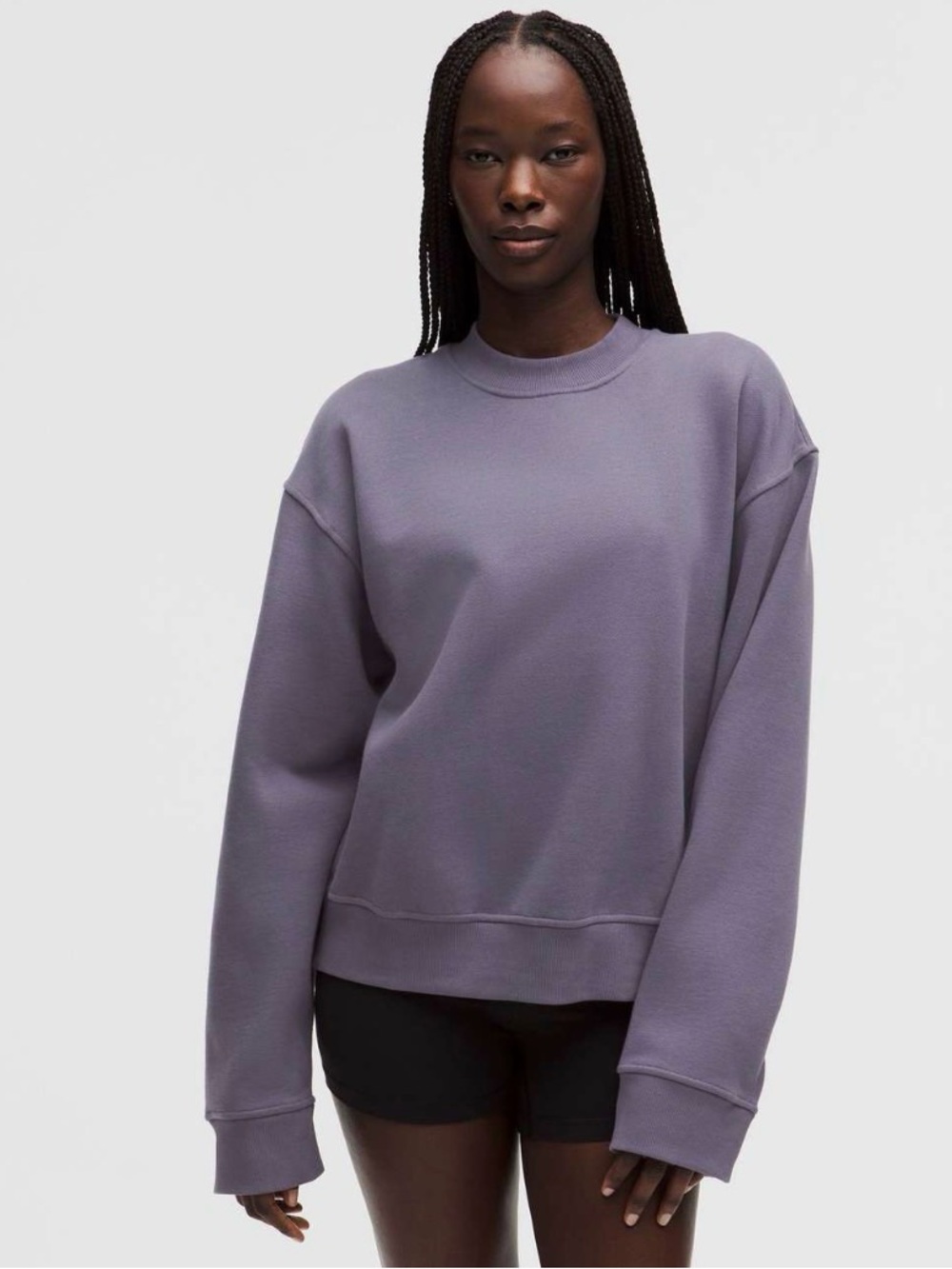 💜 Lululemon W Steady State Oversized Crew – Grape Mist 💜